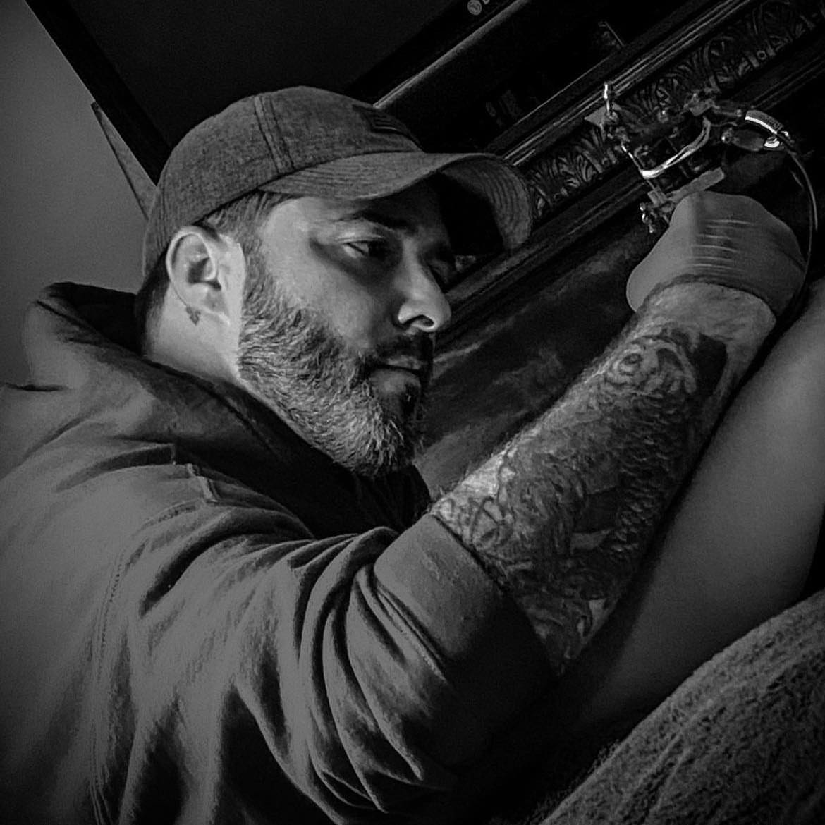 Tattoo artist William Kozielski